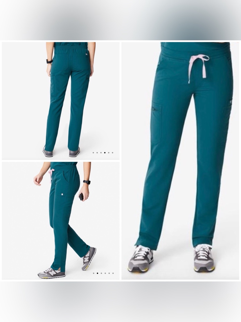 Figs RARE Yola Skinny Scrubs Caribbean Blue XS Tall
